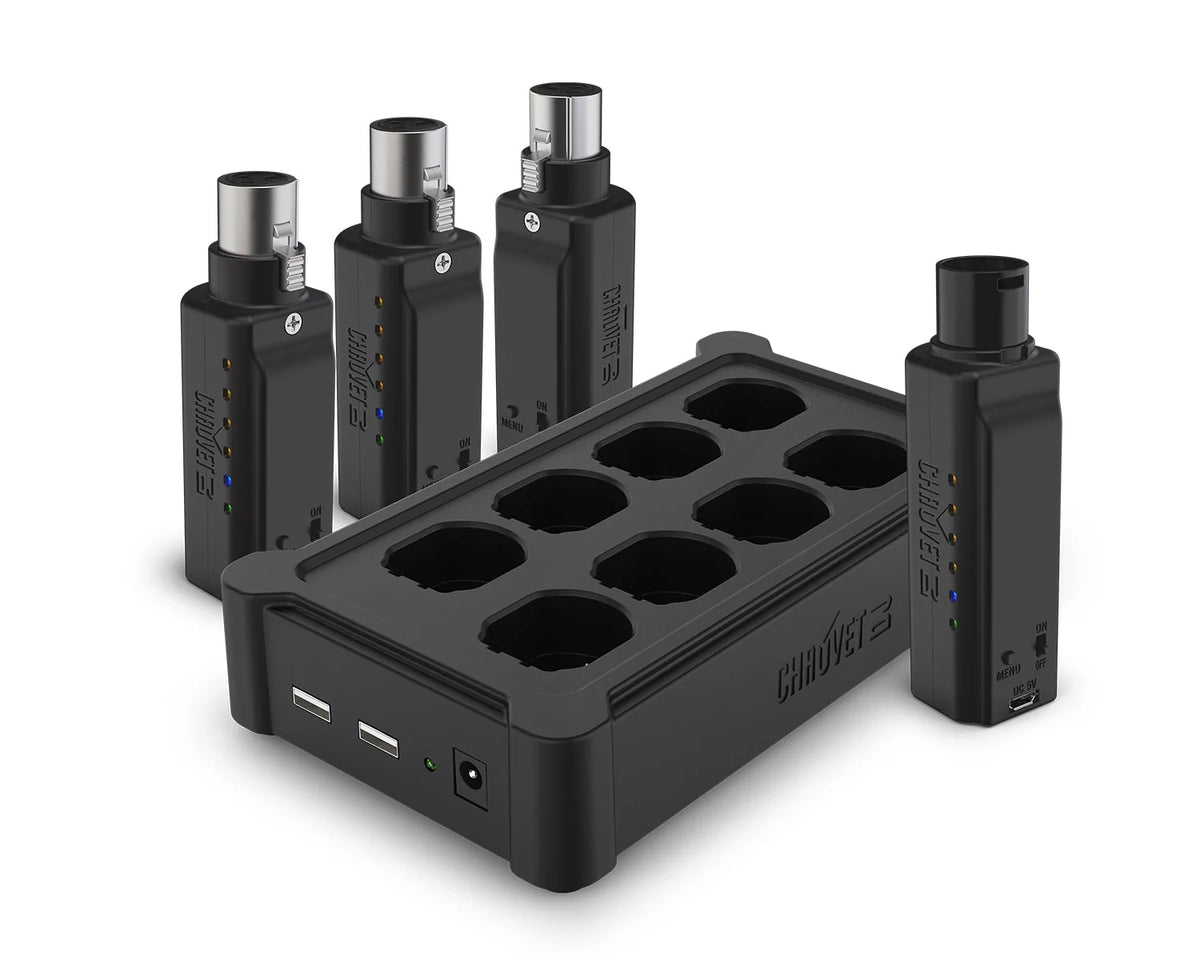 Chauvet DJ D-Fi XLR Pack Wireless DMX Pack (1x D-Fi XLR TX / 3x D-Fi XLR RX)