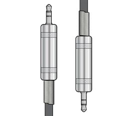 Citronic Classic Audio Leads 3.5mm TRS Jack Plug