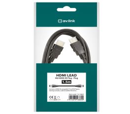 Av:Link HQ 4K ready high speed HDMI lead with Ethernet 1.5m