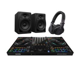 Pioneer DJ DDJ-FLX10, DM50D and HDJ-CUE1 Bundle