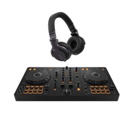 Pioneer DJ DDJ-FLX4 & HDJ-CUE1 DJ Equipment Bundle