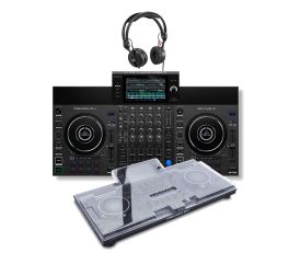 Denon DJ SC LIVE 4, Protective Decksaver & HD25 MK2 Bundle