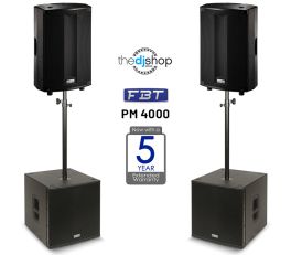 FBT ProMaxX PM 4000 Professional Active PA System Bundle