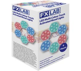 Fxlab Touch Sensitive Colour Changing Mood Lights Set of 6 Battery Operated