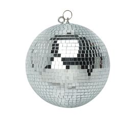FXLab 20-Inch Silver Mirror Ball with Dual Hanging Points