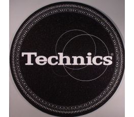Technics Slipmats Black Strobe Logo (Pair)