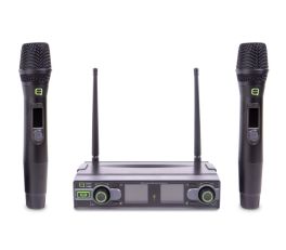 Q-Audio QWM 1950 HH Dual Channel UHF Wireless Microphone System