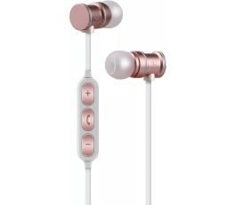 AV:Link – Bluetooth Wireless Earphones – Magnetic Rose Gold