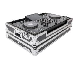 Magma DJ Controller Case For AlphaTheta XDJ-AZ or XDJ-XZ (Black/Silver)