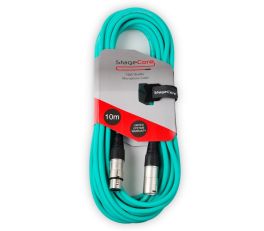 StageCore 350 Cable Male XLR to Female XLR 10m Green