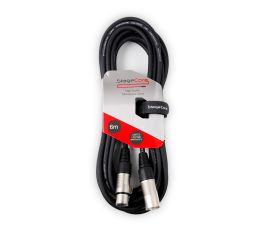 StageCore 350 Cable Male XLR to Female XLR 6m Black