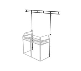 Ultimax DJ Booth Goal Post System Black