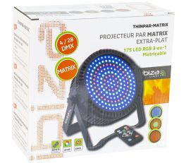 Ibiza Light THINPAR-MATRIX Extra Flat Par Projector Light Effect