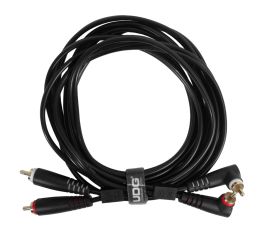 UDG RCA Straight - RCA Angled Audio Cable 3m (Black)