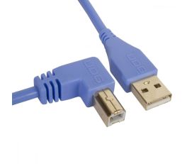 UDG USB Cable 2.0 A-B 1M Light Blue Angled