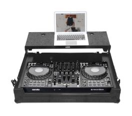 UDG Ultimate Flight Case Pioneer DDJ-FLX10 Black Plus (Laptop Shelf + Wheels)