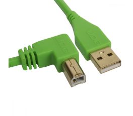 UDG USB Cable 2.0 A-B 1M Green Angled