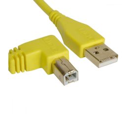 UDG USB Cable 2.0 A-B 2M Yellow Angled