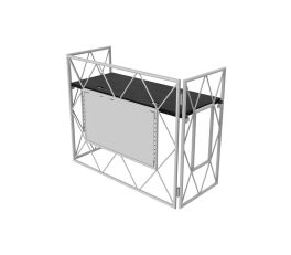 Ultimax TrussBooth-WH Professional DJ Booth (White Edition)