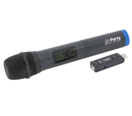 Party Light and Sound Wireless UHF Microphone System via USB